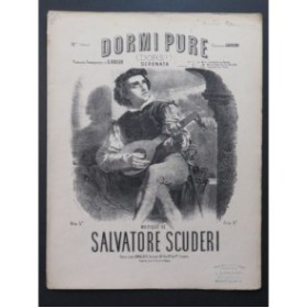 SCUDERI Salvatore Dormipure Chant Piano ca1875