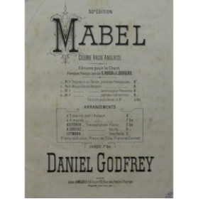 GODFREY D. Mabel Valses Piano 4 mains ca1867