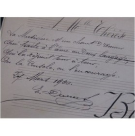DURAS E. Bluette Valse Manuscrit Piano 1900