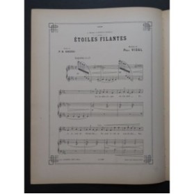 VIDAL Paul Étoiles Filantes Chant Piano 1894