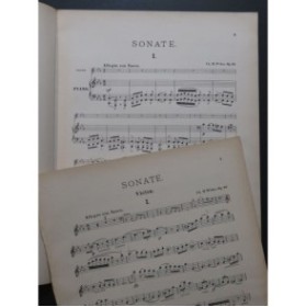 WIDOR Ch. M. Sonate Op. 50 Violon Piano ca1880