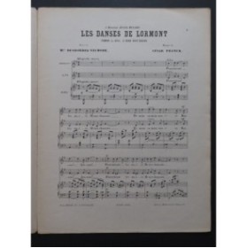 FRANCK César Les Danses de Lormont Chant Piano
