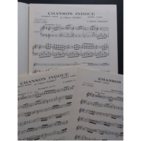 RIMSKY-KORSAKOW N. Chanson Indoue Piano Trompette ou Clarinette 1963