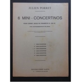 PORRET Julien Mini-Concertino No 3 Piano Trompette ou Cornet 1972