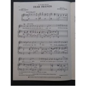 FRANK Marcel G. Dear Friends Chant Piano 1961