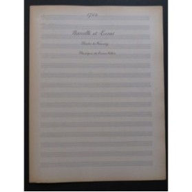 COLLIN Lucien Manette et Lucas Manuscrit Chant Piano 1916