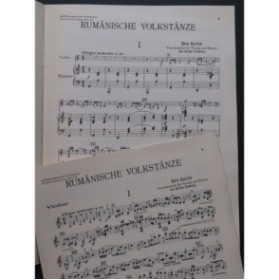 BARTOK Béla Rumänische Volkstänze Piano Violon