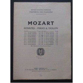 MOZART W. A. Sonate No 12 Mi b Majeur Violon Piano