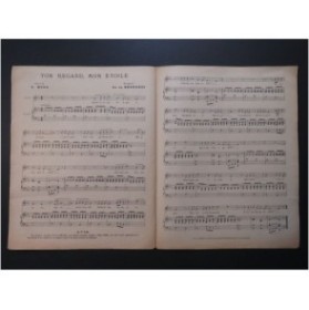 RUFF Joyeux Carillon DE BERNARDI Ton Regard Chant Piano 1895