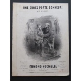 HOCMELLE Edmond Une croix porte bonheur Chant Piano ca1850