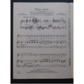 HERBERT Victor Thine Alone Chant Piano 1929