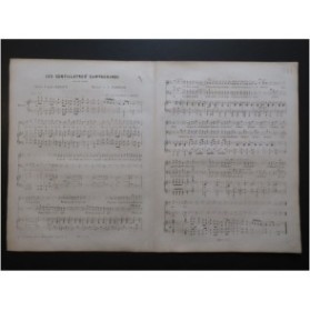 CLAPISSON Louis Les Gentillâtres Campagnards Chant Piano ca1840