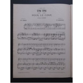 COURTOIS Paul Ypa Ypa pour le Czar Chant Piano 1896
