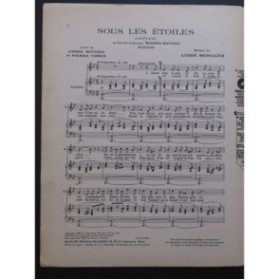 MESSAGER André Sous les Étoiles Chant Piano 1926