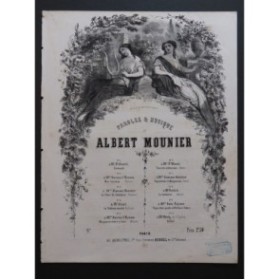 MOUNIER Albert Mon Ruisseau Chant Piano ca1850