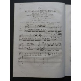AUBER D. F. E. La Neige ou Le Nouvel Eginard No 2 Chant Piano ou Harpe ca1825