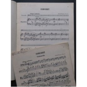 POPPER David Concert op 24 Violoncelle Piano