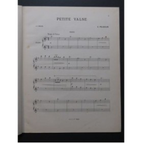 PALADILHE E. Petite Valse Piano 4 mains 1885