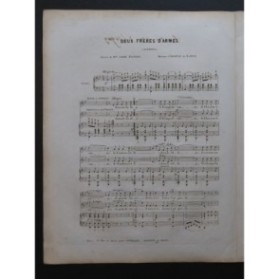 DE LATOUR Aristide Deux Frères d'Armes Dédicace Chant Piano 1847