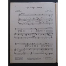 TIERNEY Harry My Baby's Arms Chant Piano 1919