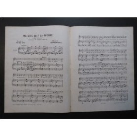 D'HACK Alfred Maudite soit la guerre Chant Piano ca1870