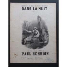 HENRION Paul Dans la nuit Chant Piano ca1840