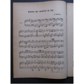 DANIEL D. Marche des sociétés de Tir Piano ca1880
