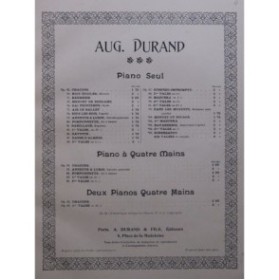 DURAND Auguste Valse No 1 Piano ca1890