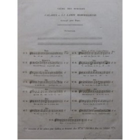 BENINCORI A. M. Aladin ou La Lampe Merveilleuse No 9 Piano ou Harpe Chant ca1825