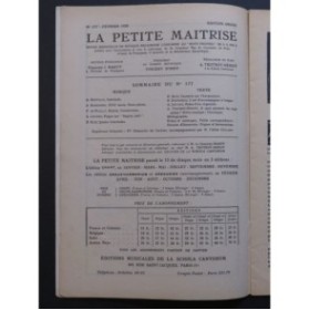 La Petite Maîtrise No 177 Bertelin Banchieri Wailly Létang Elie Orgue 1928