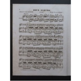 COUPLET Jules Deux Fleurs Chant Piano ca1840