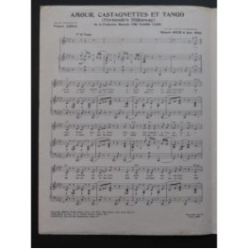 ADLER Richard ROSS Jerry Amour Castagnettes et Tango Chant Piano 1954
