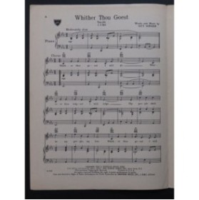 SINGER Guy Whiter Thou Goest Chant Piano 1954