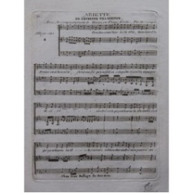 GRÉTRY André L'Épreuve Villageoise Ariette Chant Piano ou Harpe ca1785