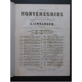 LIMNANDER Armand Les Montenegrins No 7 Dédicace Chant Piano ca1850