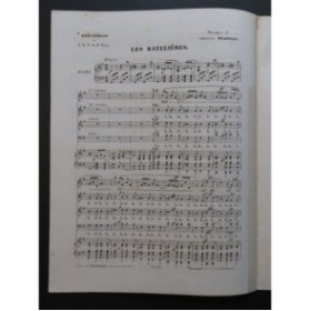 BLANGINI Théodore Les Batelières Chant Piano ca1855
