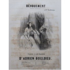 BOIELDIEU Adrien Dévouement Chant Piano ca1845