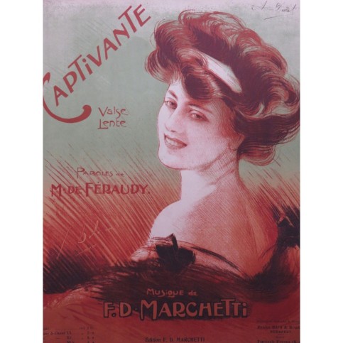 MARCHETTI F. D. Captivante Piano 1908