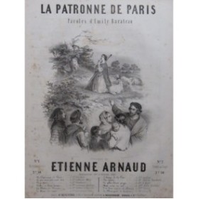 ARNAUD Étienne La Patronne de Paris Chant Piano ca1850