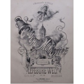 LEFÉBURE-WÉLY Les Cloches du Monastère Piano ca1850