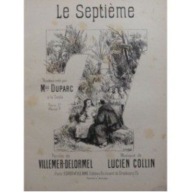 COLLIN Lucien Le Septième Chant Piano Chant Piano ca1880