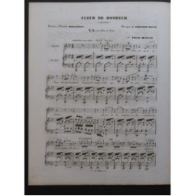 DAVID Félicien Fleur de Bonheur Chant Piano 1847