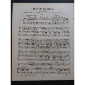 HENRION Paul Le Puits qui parle Chant Piano 1856