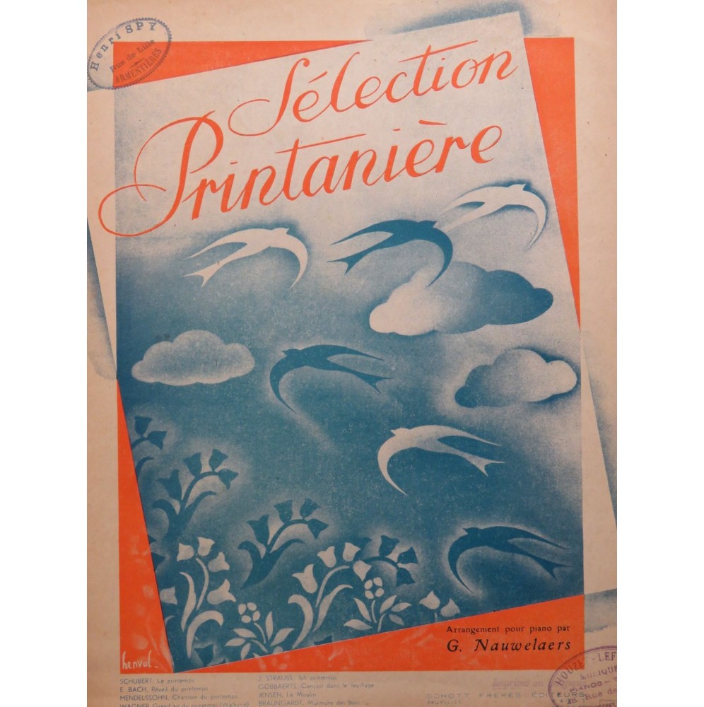 NAUWELAERS Gérard Sélection Printanière Piano ca1930