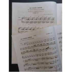 LOUIS N. Les Fleurs d'Hiver Six Valses Brillantes Violon Piano ca1860