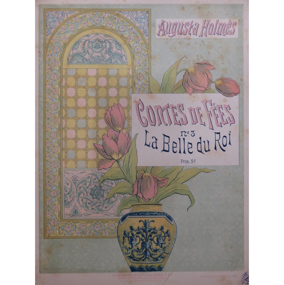 HOLMÈS Augusta Contes de Fées No 3 La Belle du Roi Chant Piano 1893