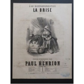 HENRION Paul La Brise Chant Piano 1851
