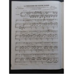 ABADIE Louis La Marchande des quatre saisons Chant Piano ca1855