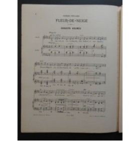 HOLMÈS Augusta Fleur de Neige Chant Piano ca1887