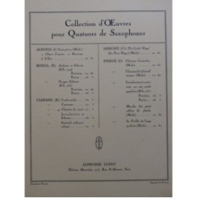 CLÉRISSE Robert Chanson du Rouet Quatuor Saxophone
